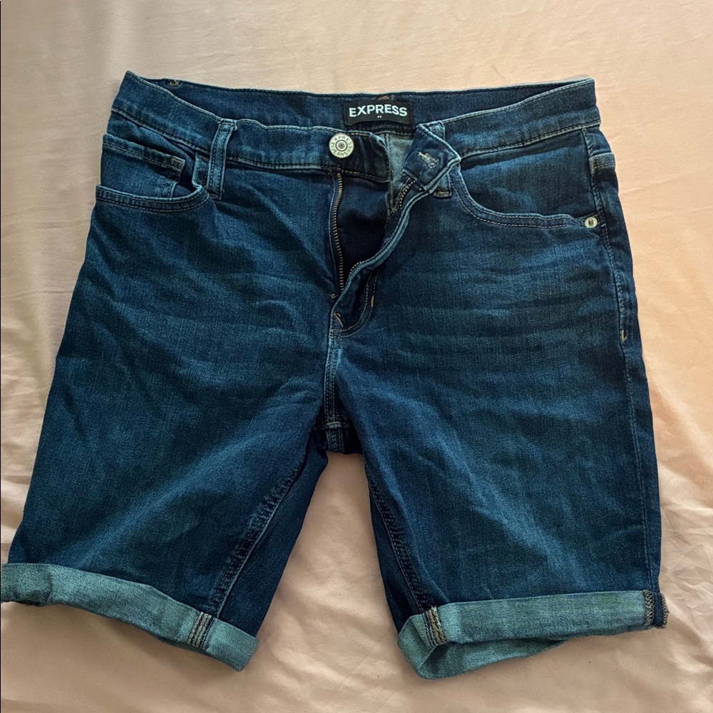 Express Denim Bermuda Shorts